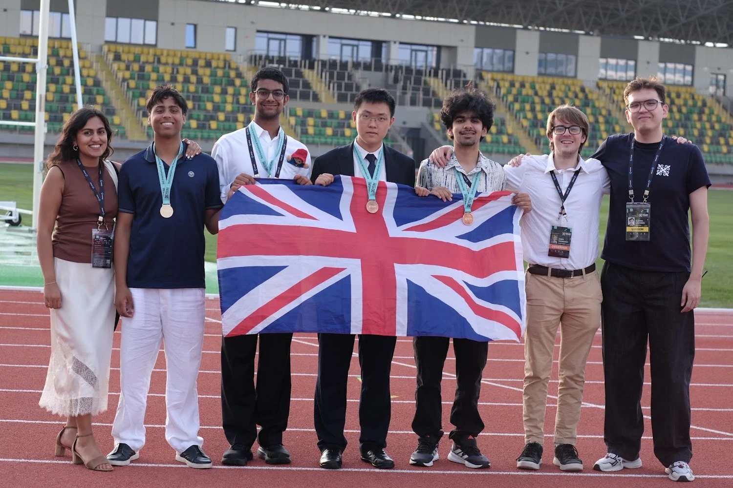 Students representing a UK Olympiad team
